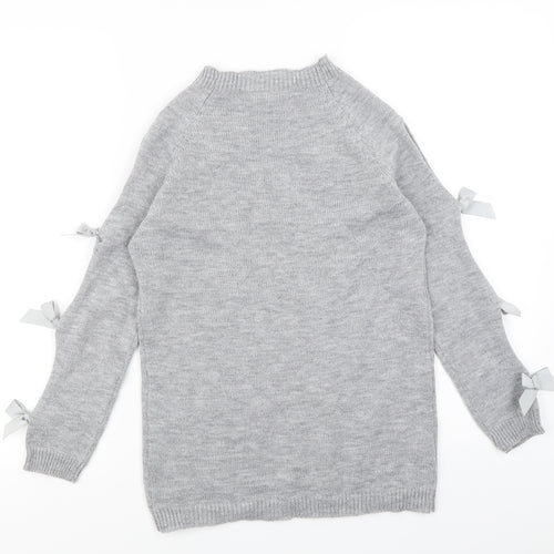 Preworn Womens Grey  Knit Pullover Jumper Size XL