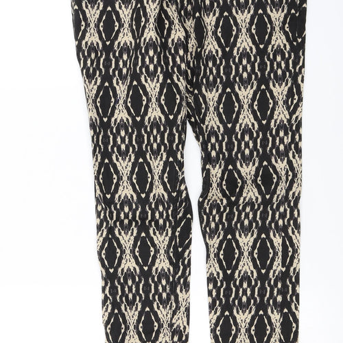 Hey Womens Brown Argyle/Diamond Denim Skinny Jeans Size 28 in L27 in