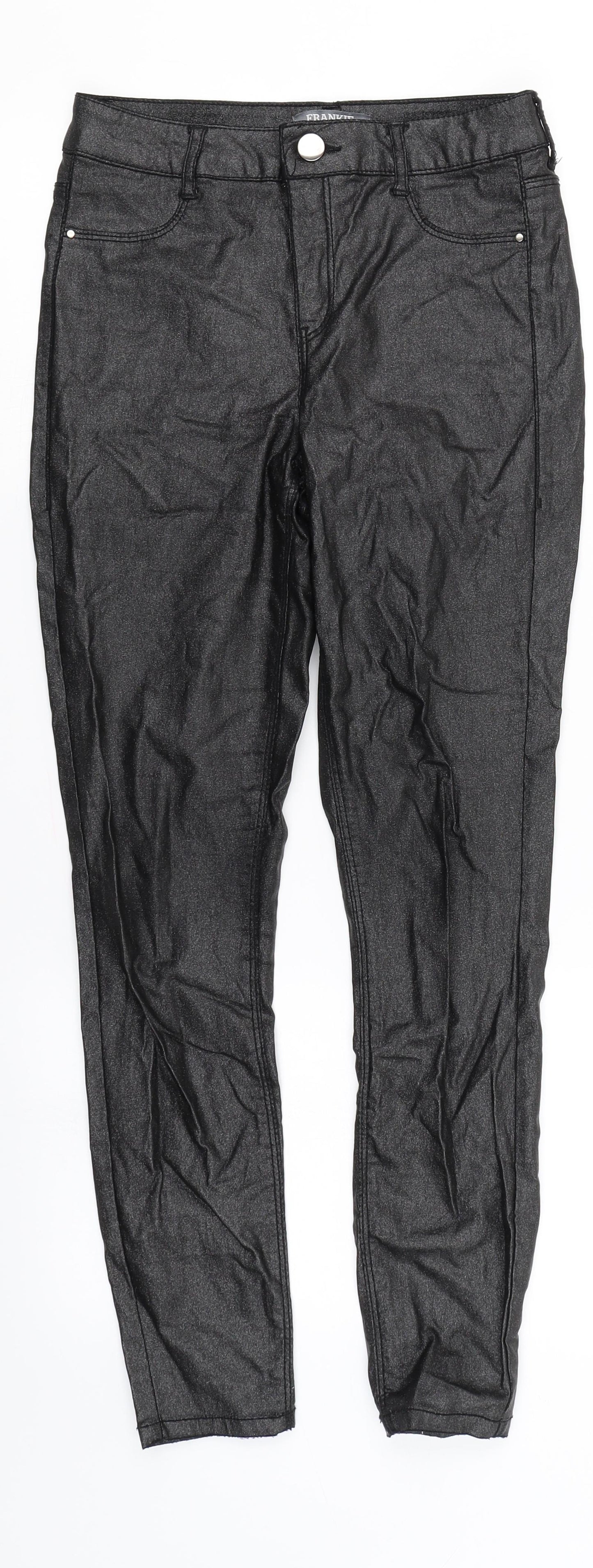 Dorothy Perkins Womens Silver   Skinny Jeans Size 8 L26 in