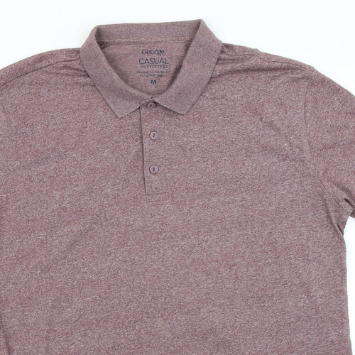 George Mens Purple    Polo Size M