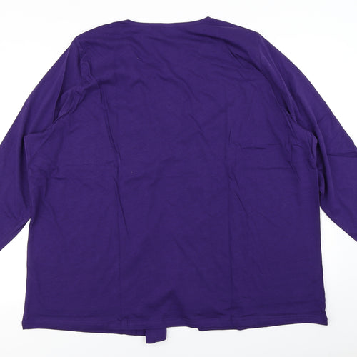 Preworn Womens Purple   Basic T-Shirt Size 2