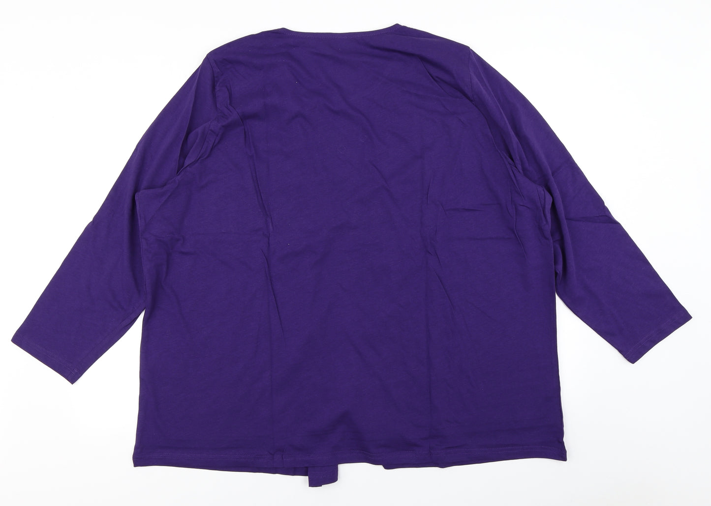 Preworn Womens Purple   Basic T-Shirt Size 2