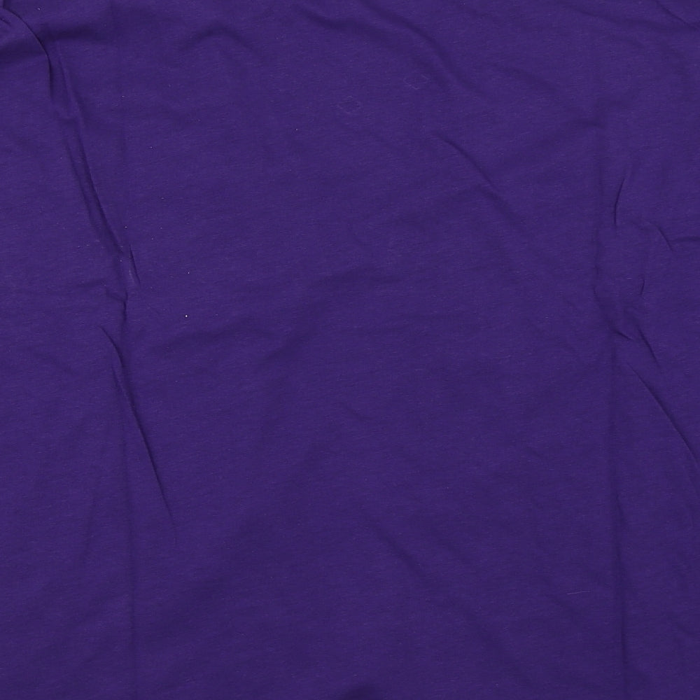 Preworn Womens Purple   Basic T-Shirt Size 2
