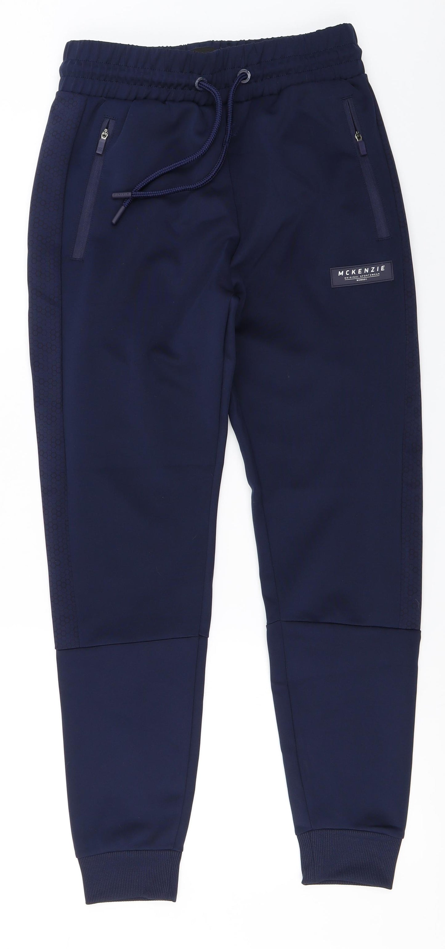 McKenzie Mens Blue   Jogger Trousers Size M L27 in