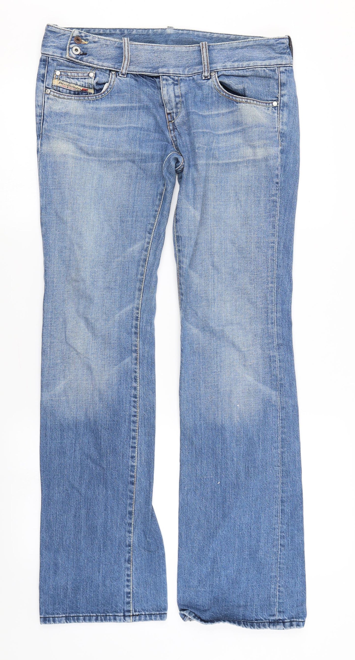 Diesel Womens Blue  Denim Bootcut Jeans Size 34 in L30 in