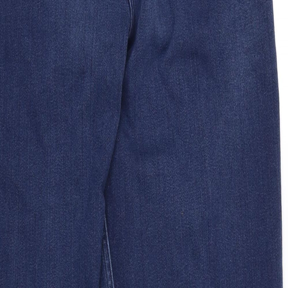 Per Una Womens Blue  Denim Straight Jeans Size 14 L27 in