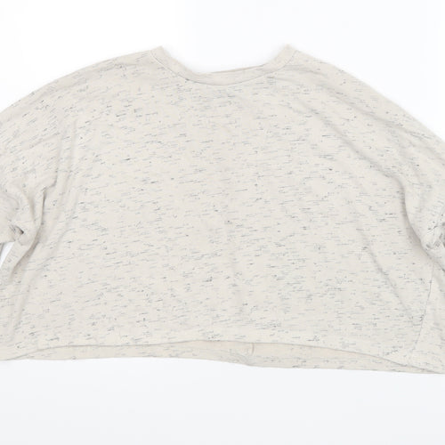 Nasty Gal Womens Beige   Cropped T-Shirt Size 6