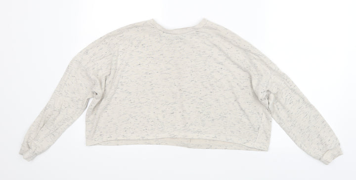 Nasty Gal Womens Beige Cropped T-Shirt Size 6