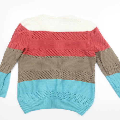 Preworn Womens Blue  Knit Pullover Jumper Size 16