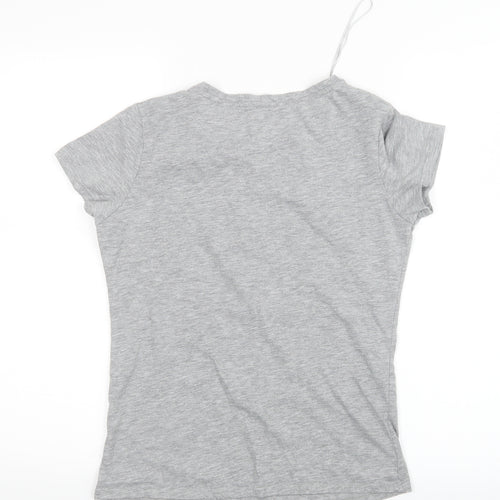 George Womens Grey Geometric  Top Pyjama Top Size 8