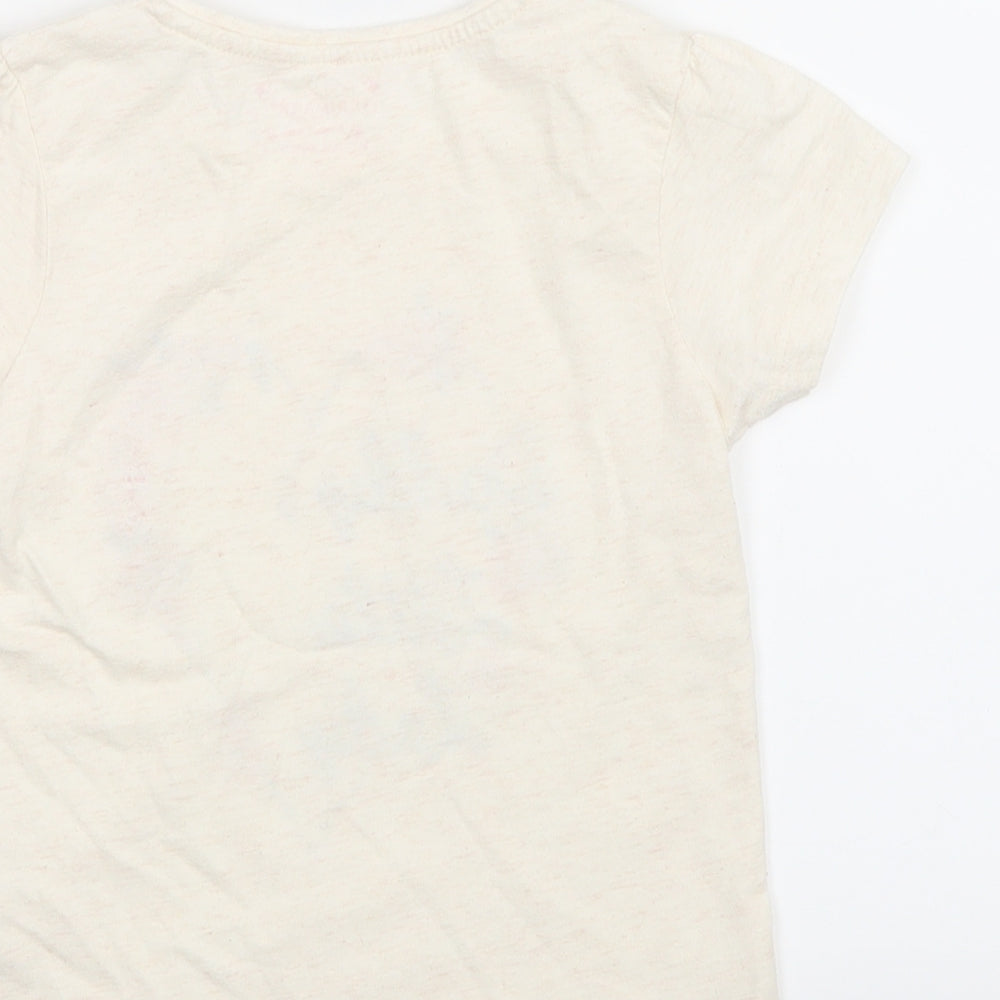 Primark Girls Ivory   Basic T-Shirt Size 6-7 Years