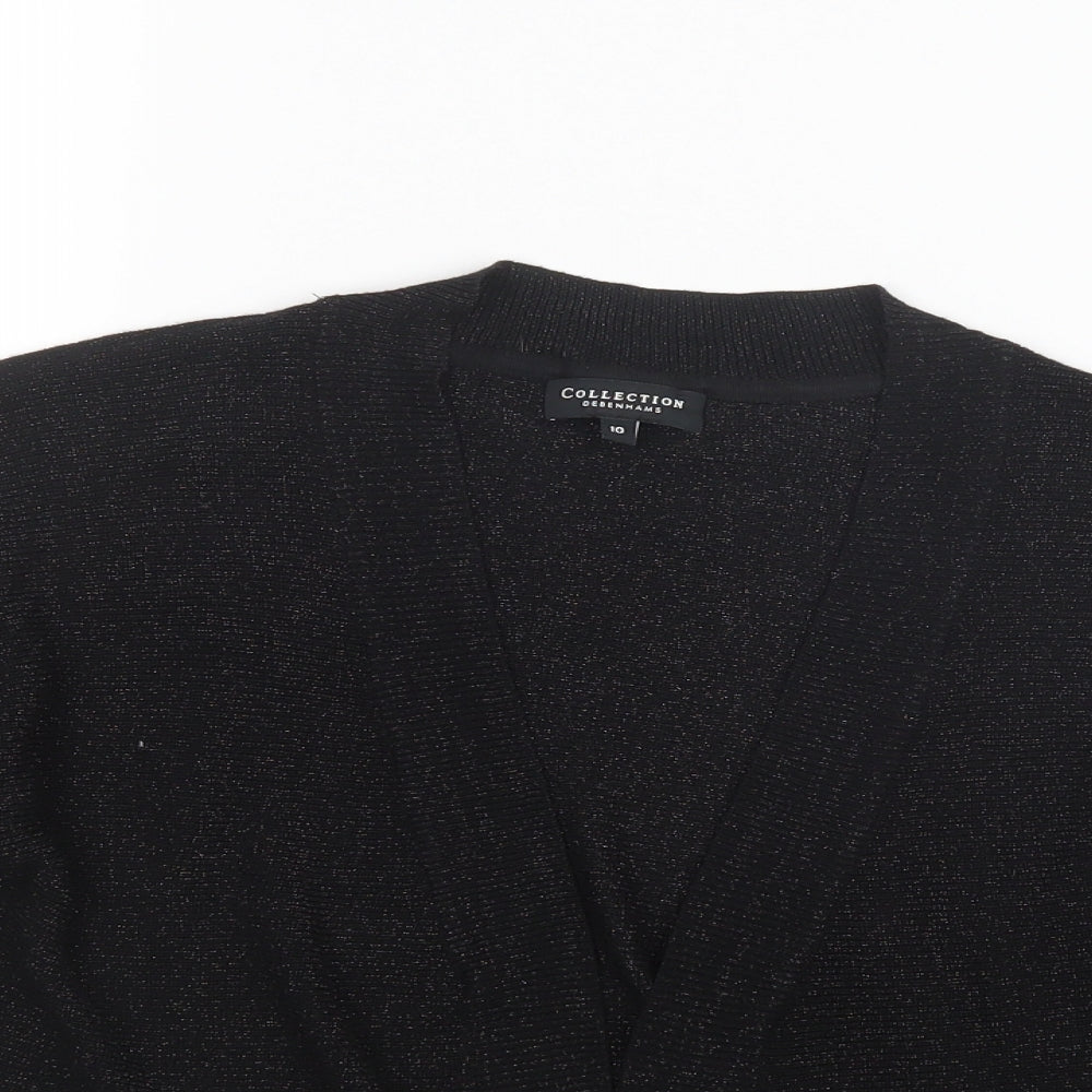 Debenhams Womens Black   Cardigan Jumper Size 10