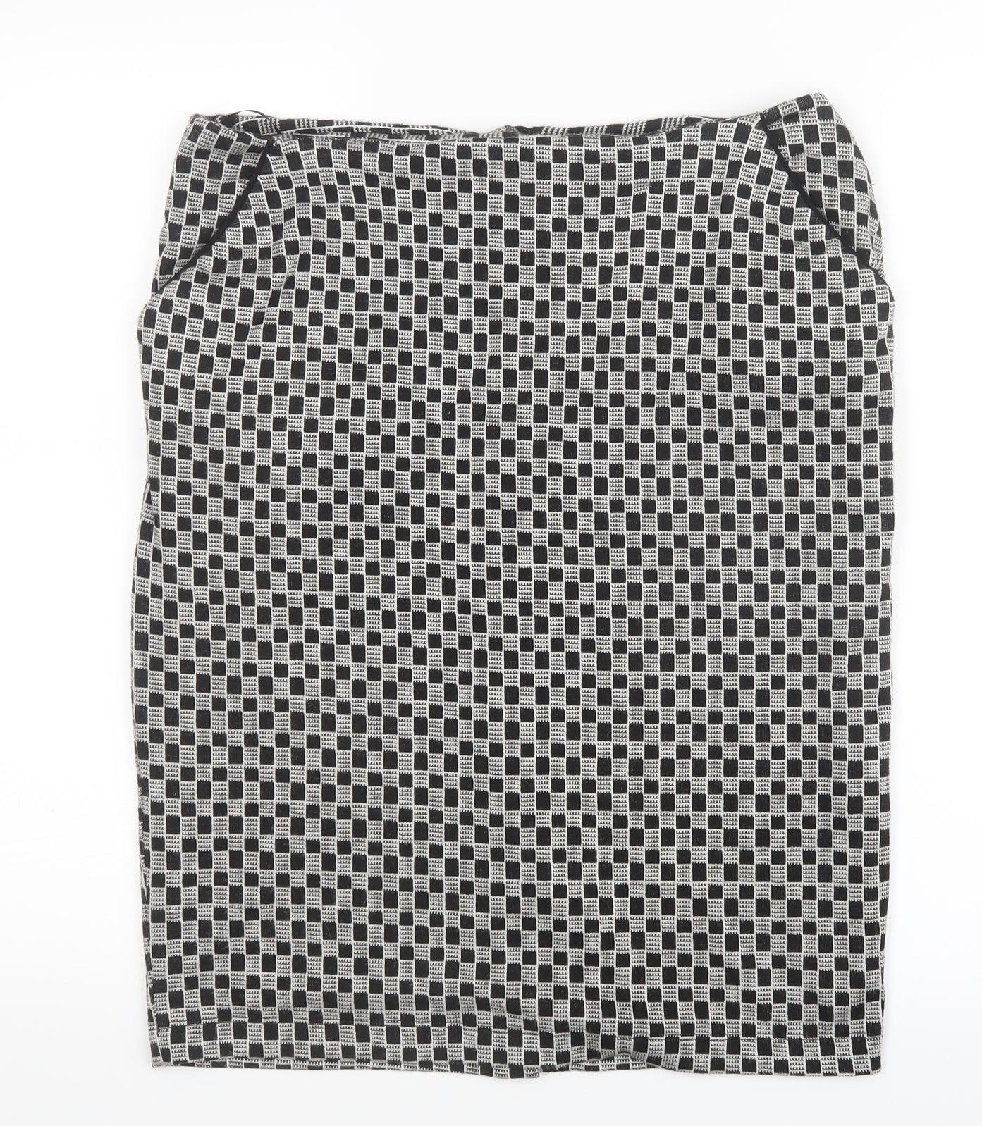 TU Womens Black Geometric  Straight & Pencil Skirt Size 14