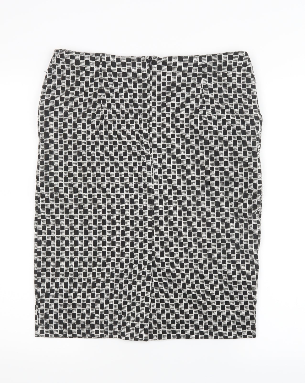 TU Womens Black Geometric  Straight & Pencil Skirt Size 14