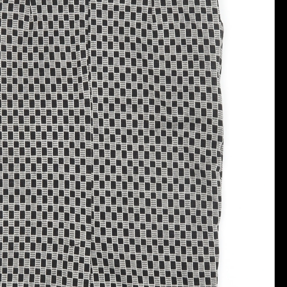 TU Womens Black Geometric  Straight & Pencil Skirt Size 14