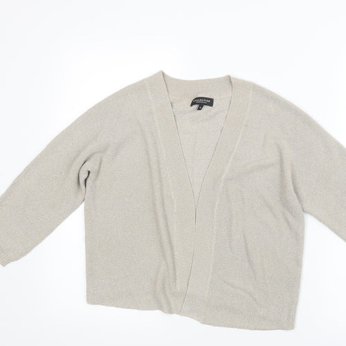 Debenhams Womens Beige  Knit Cardigan Jumper Size 12