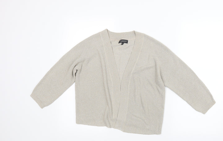 Debenhams Womens Beige Knit Cardigan Jumper Size 12