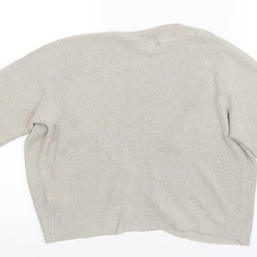 Debenhams Womens Beige  Knit Cardigan Jumper Size 12