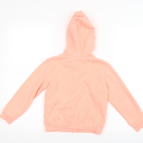 Primark Girls Orange   Full Zip Hoodie Size 6-7 Years