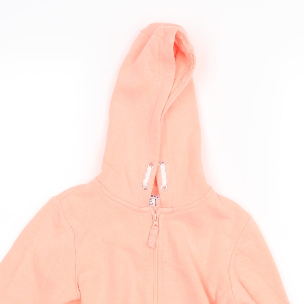 Primark Girls Orange   Full Zip Hoodie Size 6-7 Years