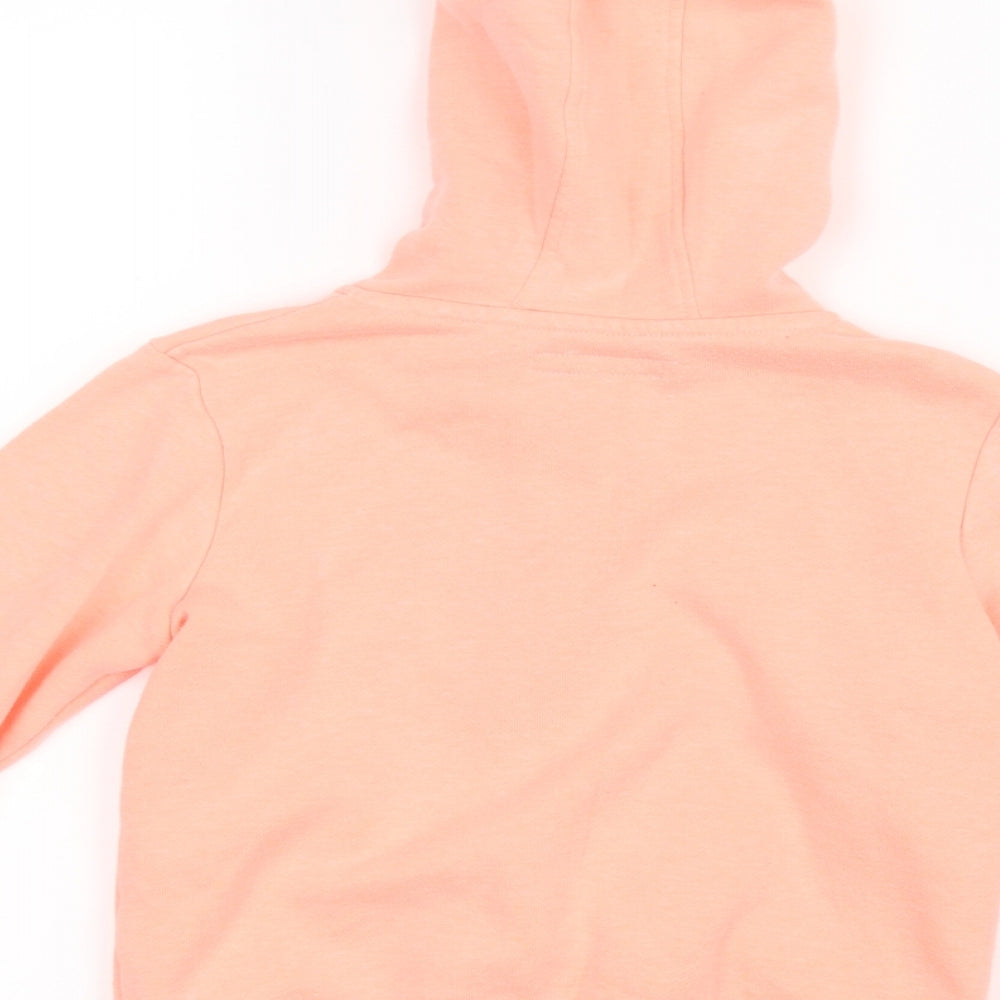 Primark Girls Orange   Full Zip Hoodie Size 6-7 Years