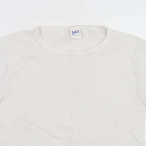 Thermal Womens White   Basic T-Shirt Size L