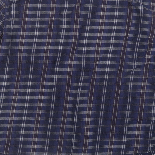 D/STRUCT Mens Blue Check   Button-Up Size M