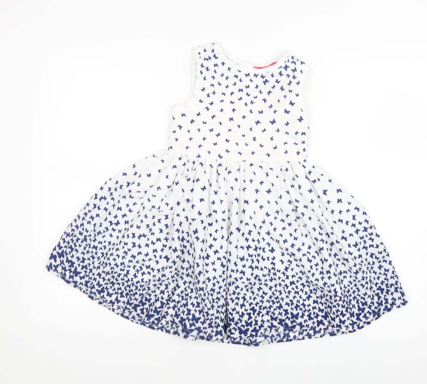 Young Dimension Girls Blue Geometric  A-Line  Size 5-6 Years  - Butterflies