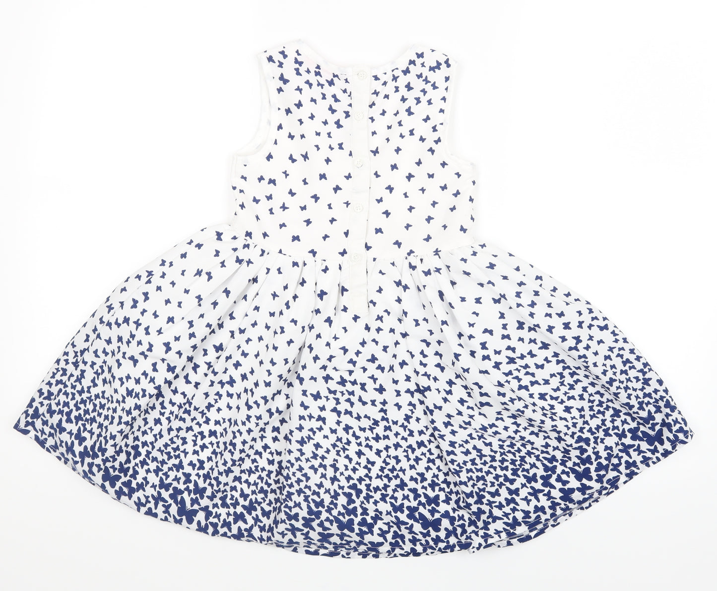 Young Dimension Girls Blue Geometric  A-Line  Size 5-6 Years  - Butterflies