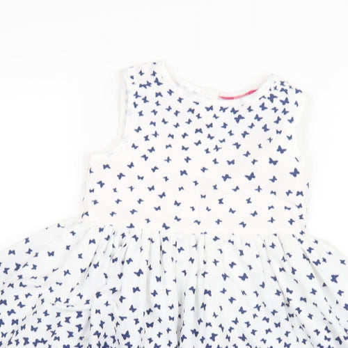 Young Dimension Girls Blue Geometric  A-Line  Size 5-6 Years  - Butterflies