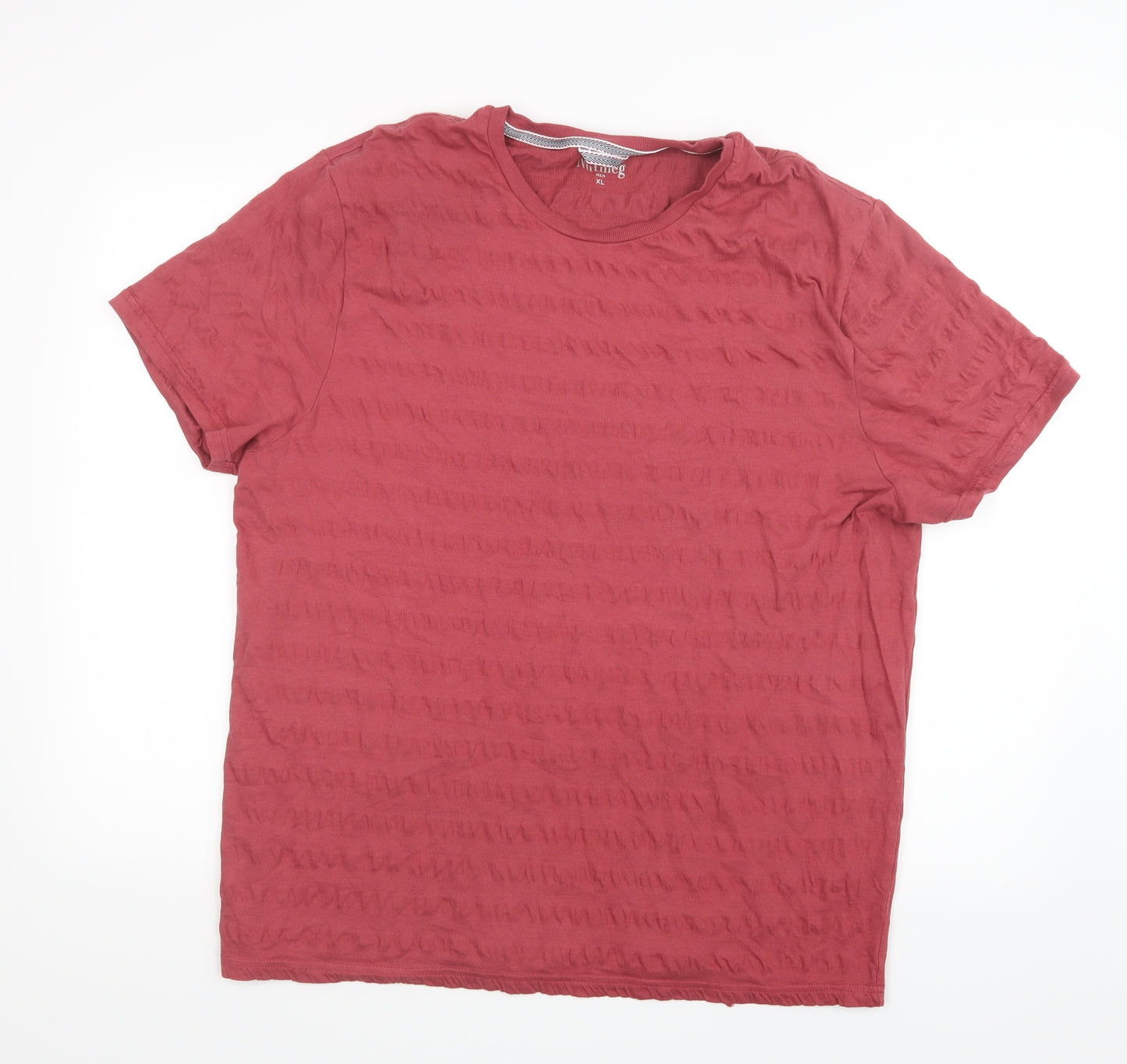 Nutmeg Mens Red    T-Shirt Size XL
