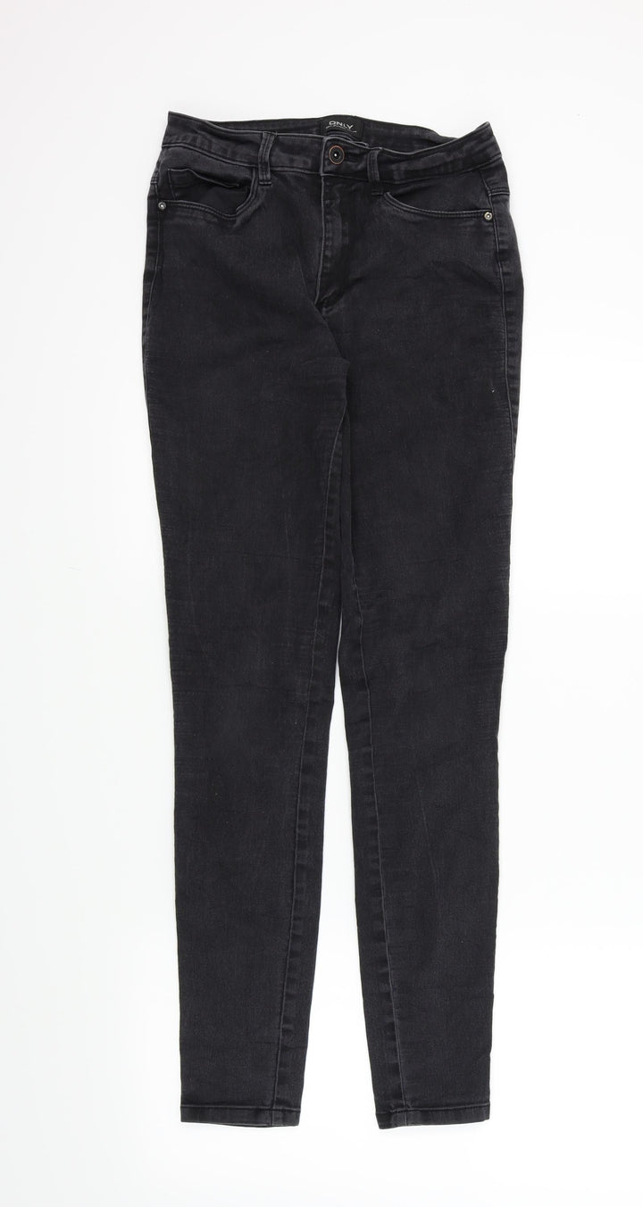 Only Womens Black Skinny Jeans Size M L30 in