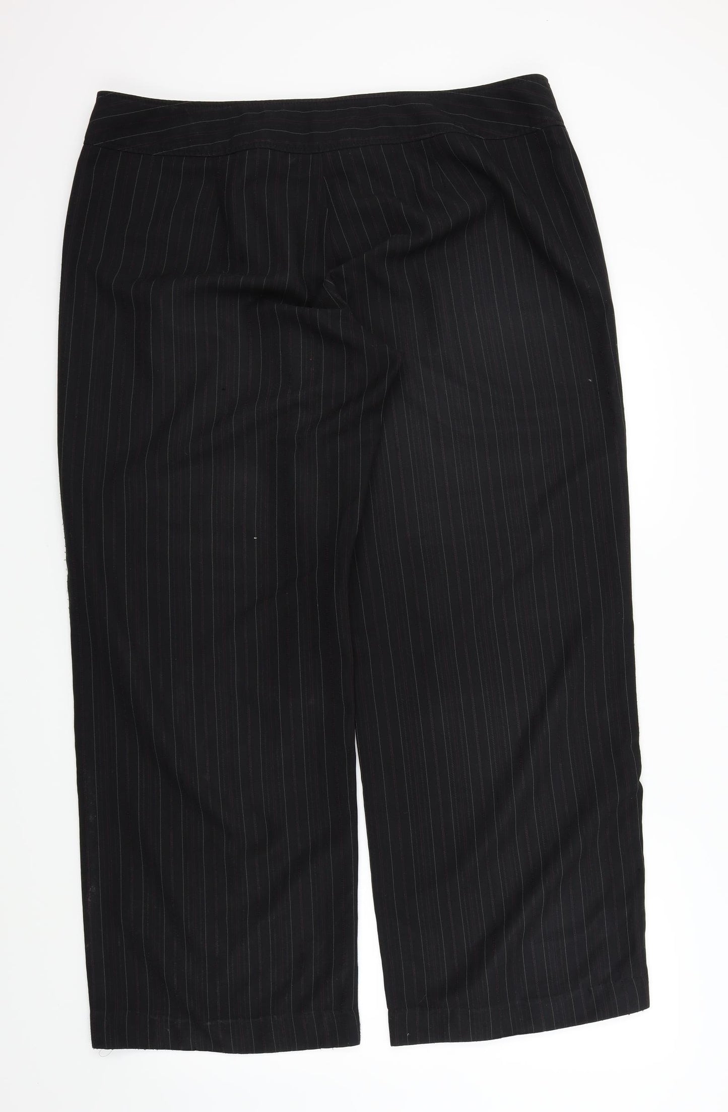 Atmosphere Womens Black Striped  Trousers  Size 20 L30 in