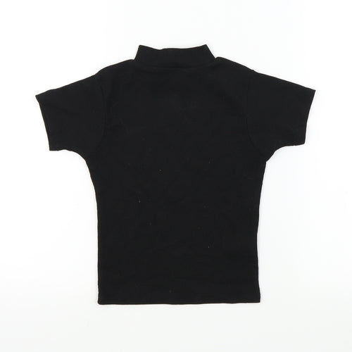 miss evie Girls Black   Basic T-Shirt Size 10 Years