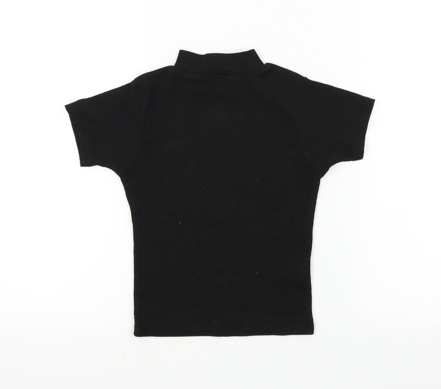 miss evie Girls Black   Basic T-Shirt Size 10 Years