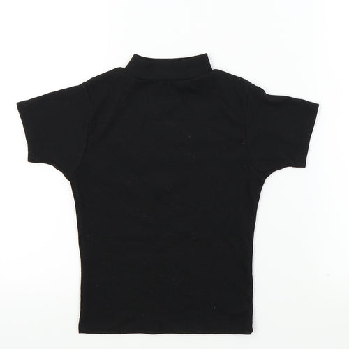 miss evie Girls Black   Basic T-Shirt Size 10 Years
