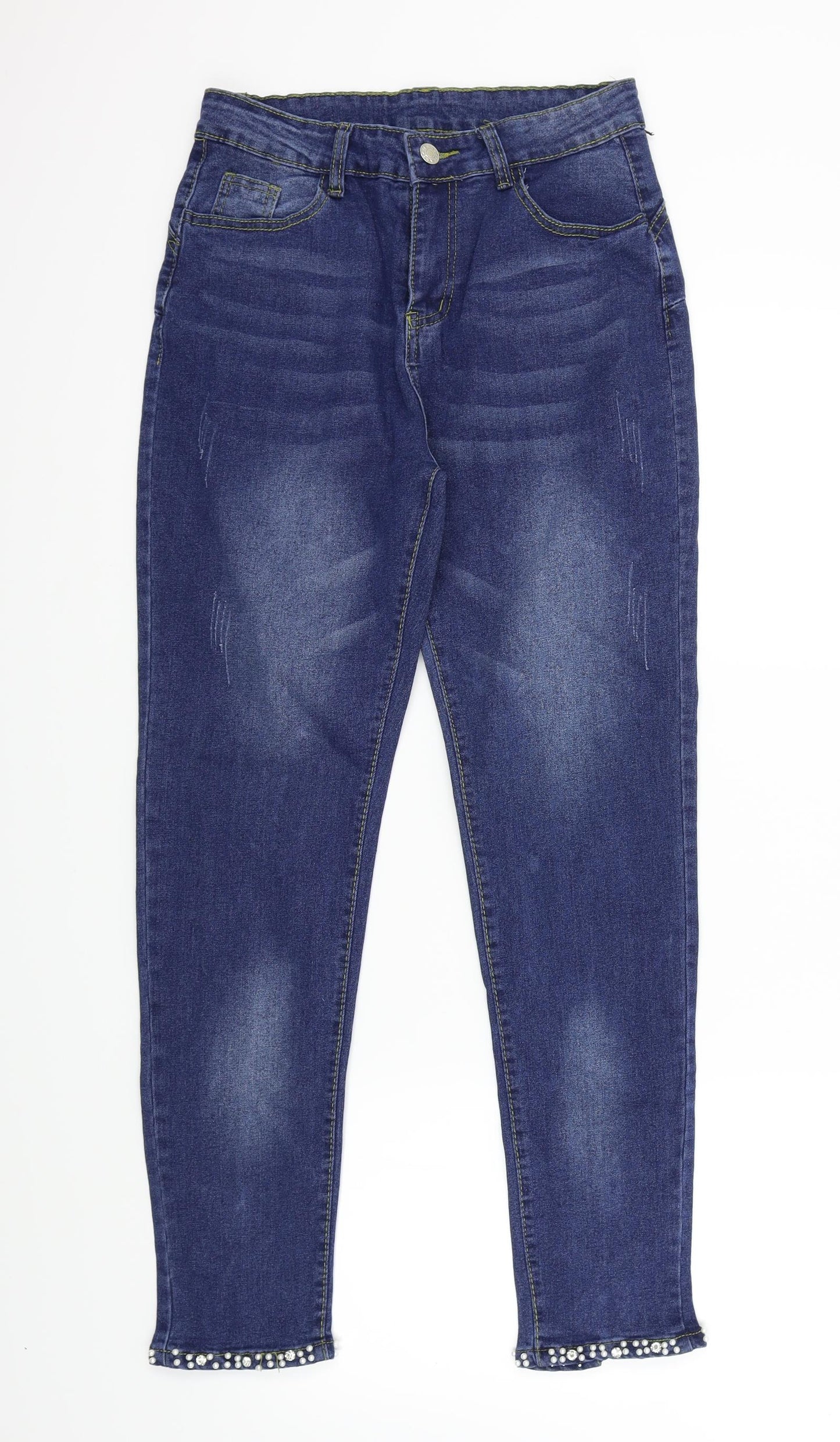 Preworn Womens Blue   Skinny Jeans Size M L28 in - Pockets