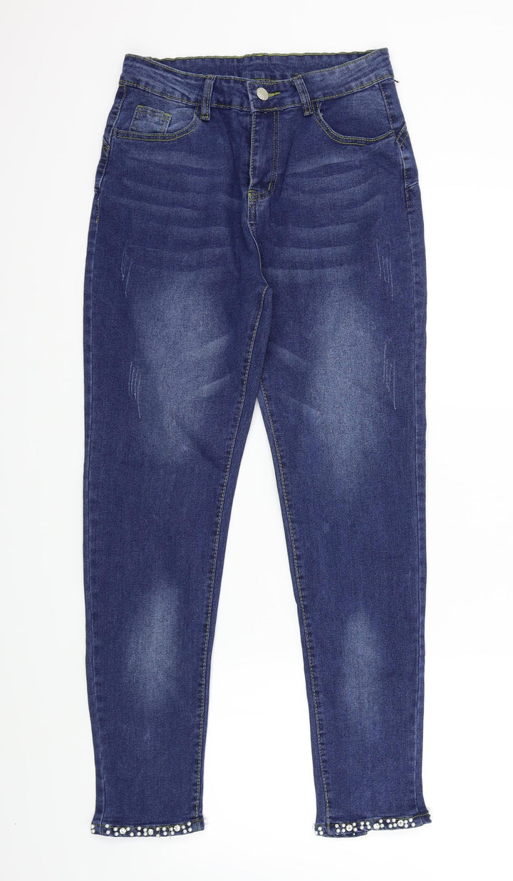 Preworn Womens Blue   Skinny Jeans Size M L28 in - Pockets