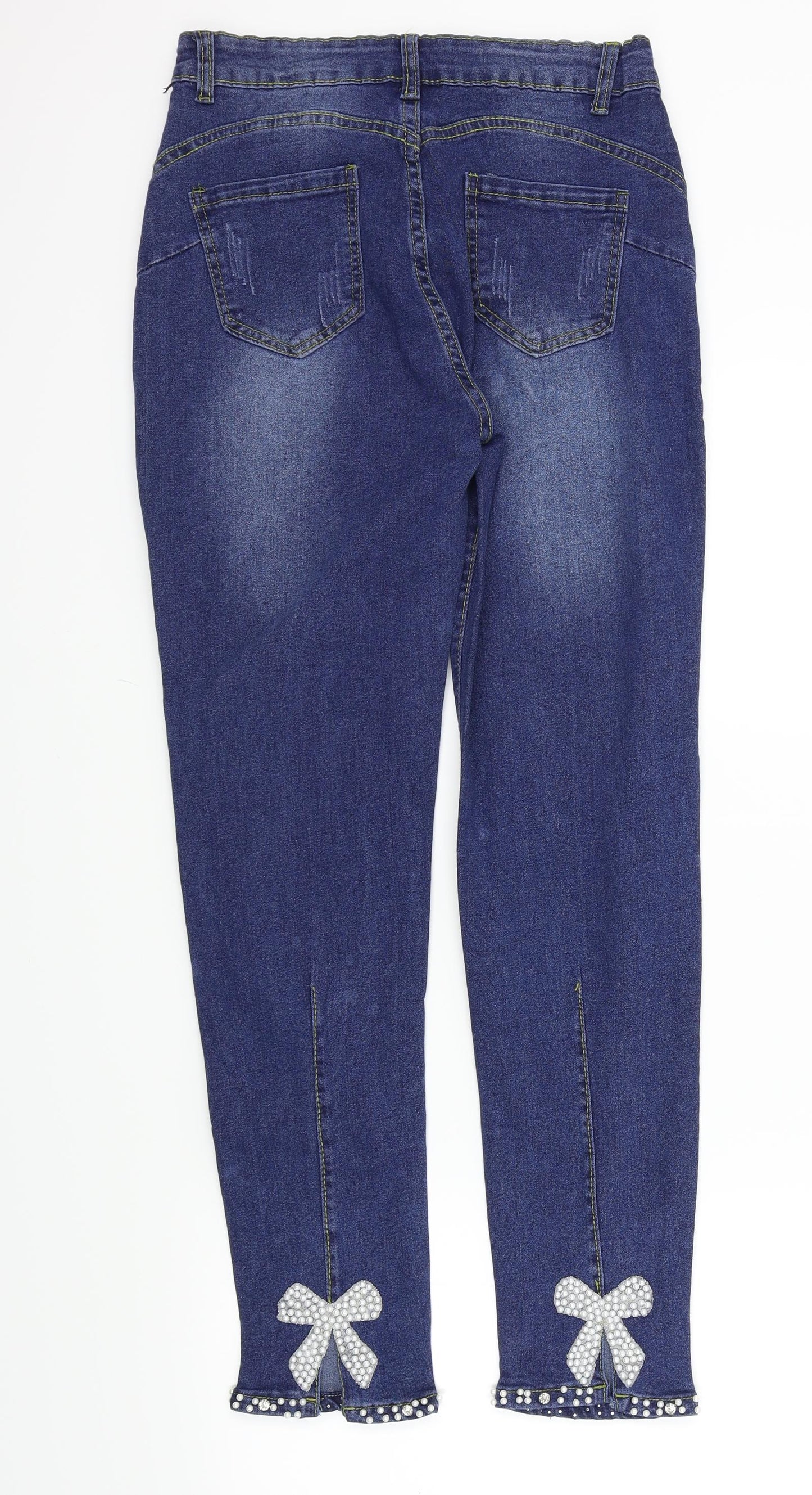 Preworn Womens Blue   Skinny Jeans Size M L28 in - Pockets