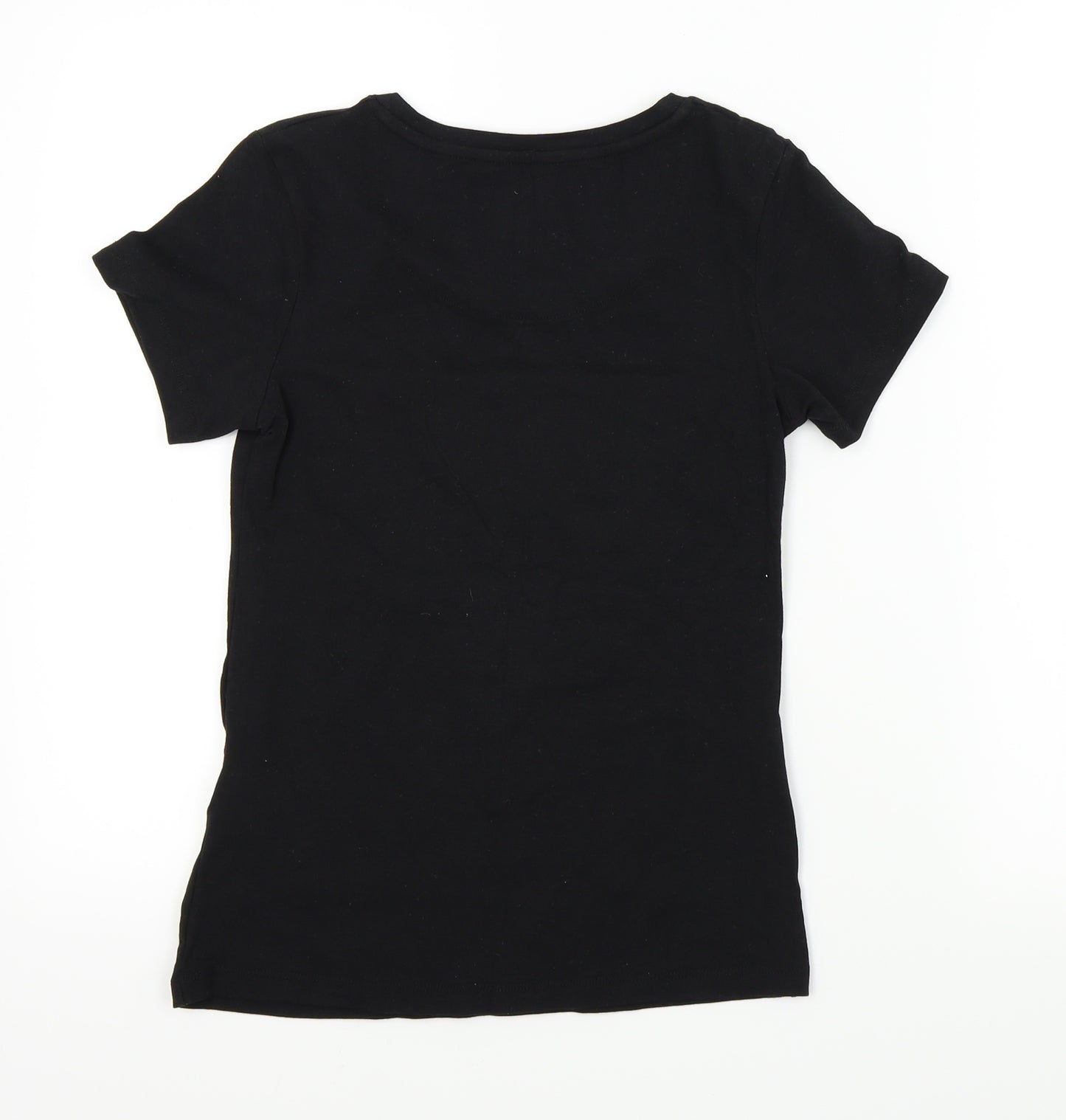 GUESS Womens Black   Basic T-Shirt Size S  - Buterfly