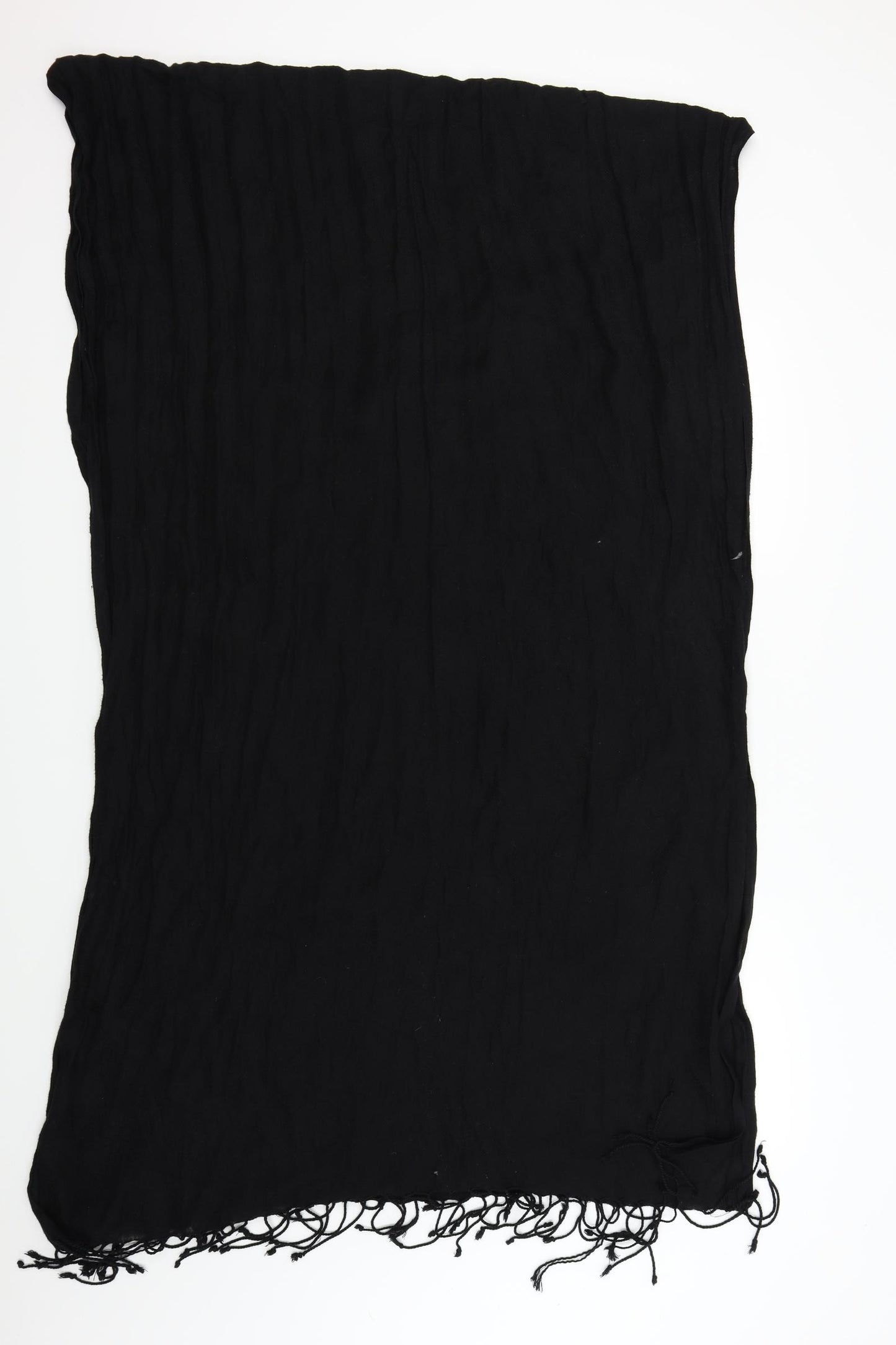 Preworn Womens Black    Scarf   - 86