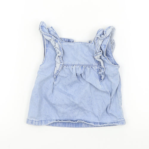 TU Girls Blue   Basic Casual Size 0-3 Months  - Ruffle Detail