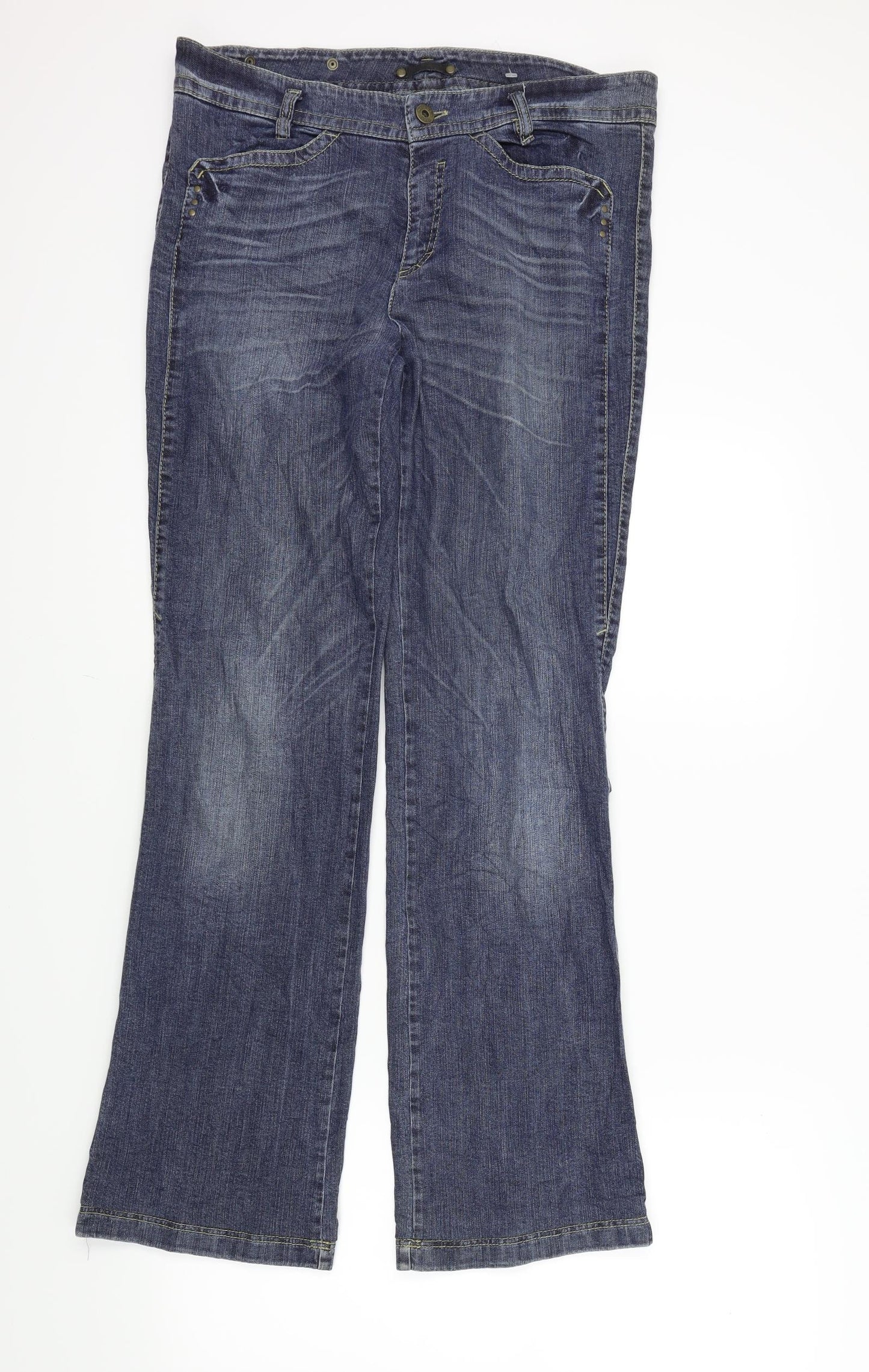 Preworn Womens Blue   Bootcut Jeans Size M L31 in