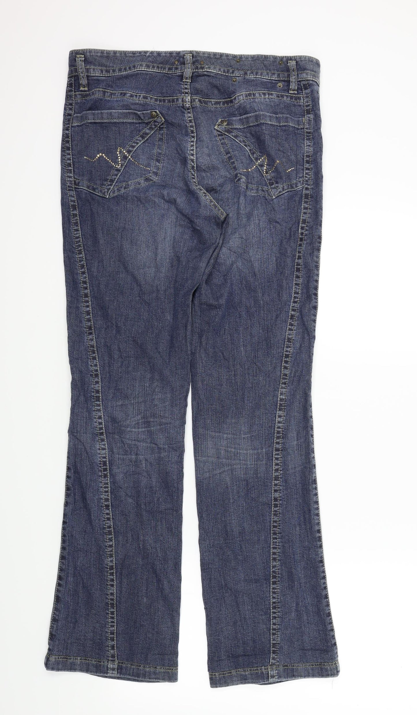 Preworn Womens Blue   Bootcut Jeans Size M L31 in