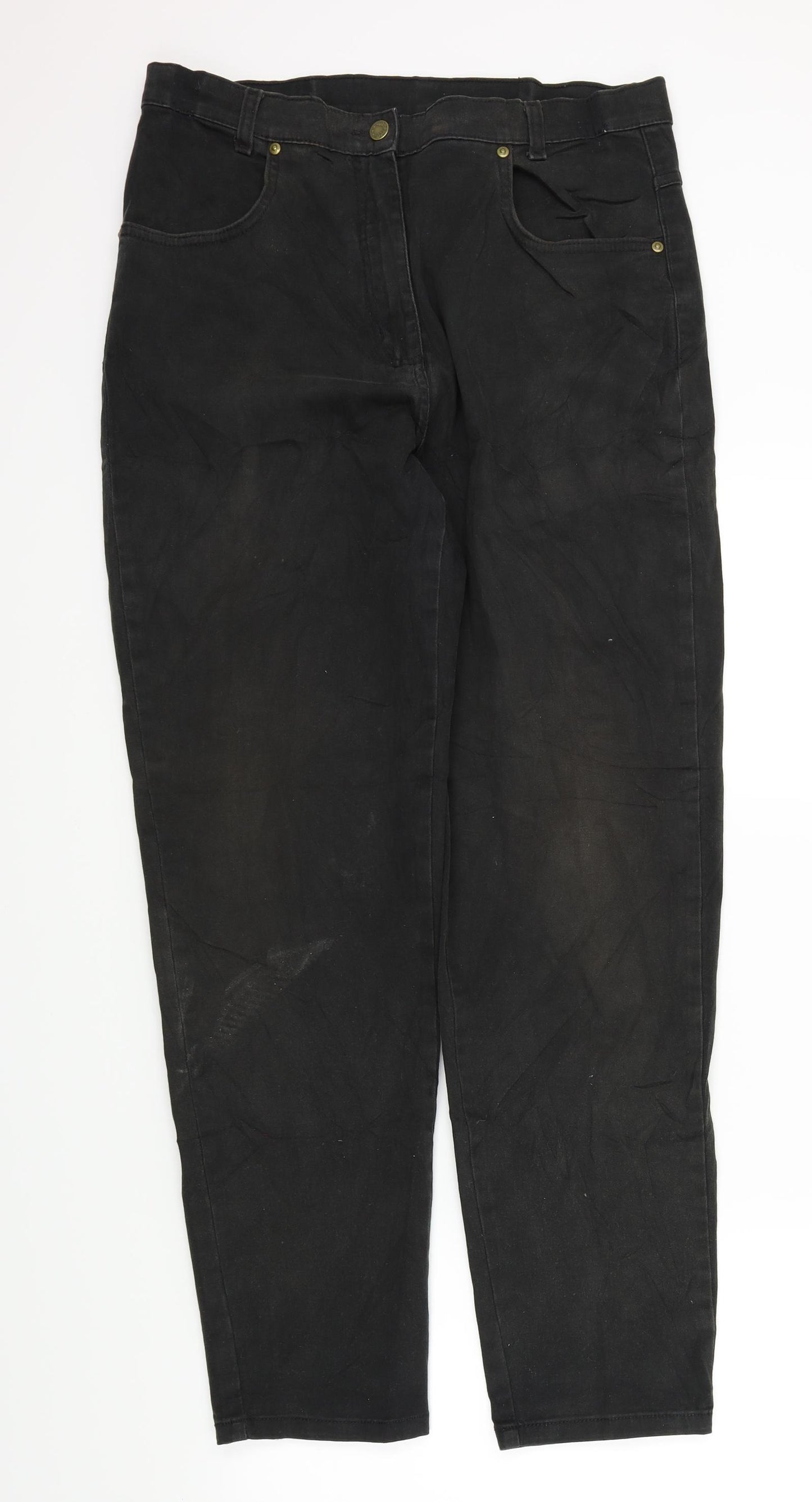 Marcel Clair Womens Black   Straight Jeans Size 18 L29 in