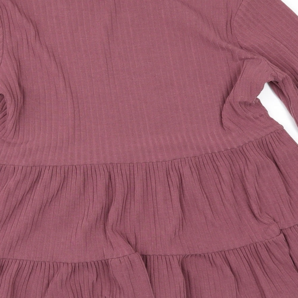 New Look Womens Pink   Tunic Blouse Size 8
