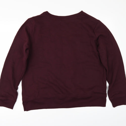 Gap Womens Red   Pullover Sweatshirt Size L