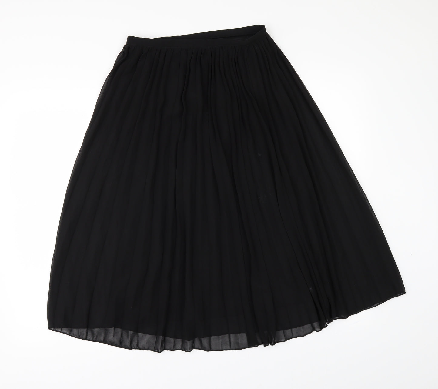Boohoo Womens Black   A-Line Skirt Size 6  - pleated