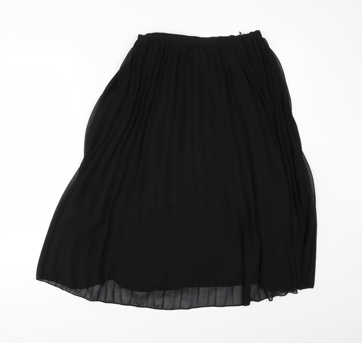 Boohoo Womens Black   A-Line Skirt Size 6  - pleated