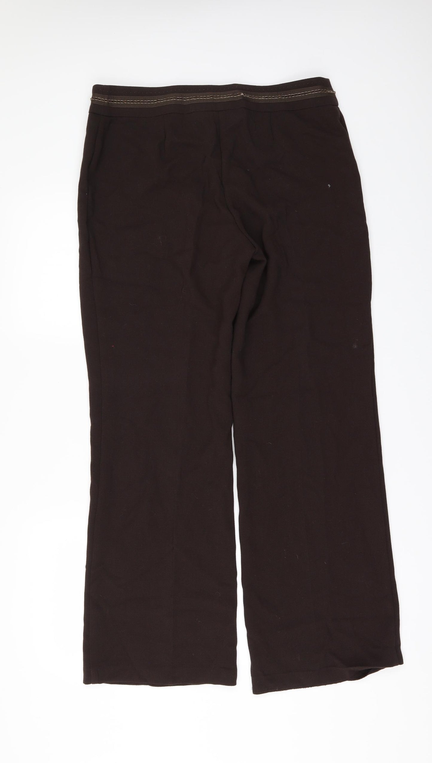 Marks and Spencer Womens Brown   Trousers  Size 14 L30 in